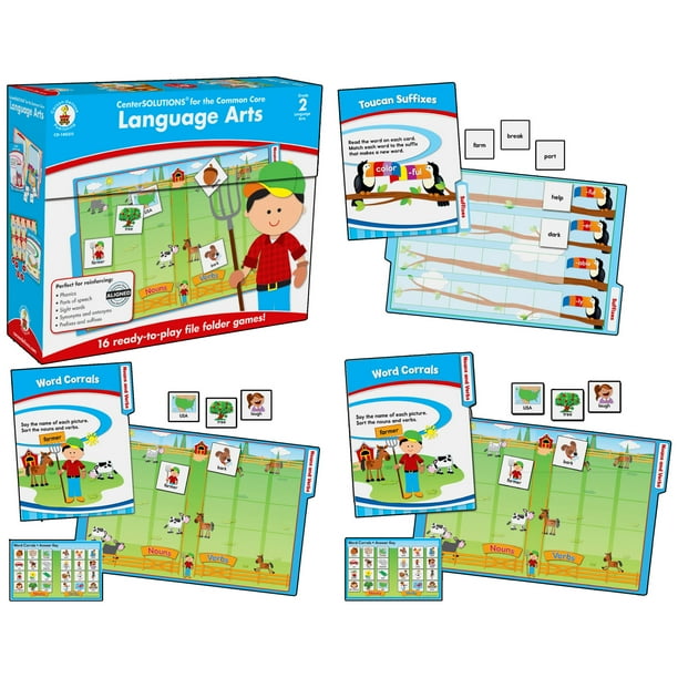 Language Arts File Folder Game, Grade 2 File Folder Games