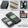 thumbnail image 5 of CaseMe Leather for Samsung Galaxy A15 Case with Card Holder, Wallet Case for Women Men with RFID Blocking, Durable Leather Kickstand Magnetic Clasp Shockproof Phone Case for Samsung Galaxy A15 6.5", 5 of 11
