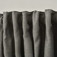 thumbnail image 5 of 3S Brother's Home Decorative Light Grey Curtains 100" Wide Extra Long Luxury Colors Linen Look Custom Made 5-25 Feet Made in Turkey Hang Back Tab & Rod Pocket Single Panel Home Décor (100"Wx240"L), 5 of 6