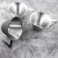 thumbnail image 4 of Medidora de Espresso con Asa Paquete 2 Tazas Doble Tiro Acero Inoxidable para Servir Plateada, 4 of 7