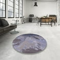 thumbnail image 4 of Ahgly Company Machine Washable Indoor Rectangle Industrial Modern Grape Purple Area Rugs, 2' x 4', 4 of 7