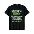 thumbnail image 2 of Camiseta divertida de cuello redondo de mezcla de algodón, corte regular, con aplique geométrico, ideal para uso casual, correr, entrenar, senderismo, para todas las estaciones y para el tiempo libre., 2 of 5
