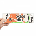 thumbnail image 1 of Winter Sport Skate Boarding Athletes Illustration Rectangle Bumper Sticker Notebook Window Decal, 1 of 1