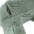thumbnail image 4 of Faux Fur Bed Rest Pillow with Removable Cover, Pistachio, 4 of 5