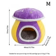 thumbnail image 2 of Cama for gatos con forma de seta, cueva acogedora de felpa con cojín extraíble, casa cubierta for mascotas for gatos y perros pequeños, 2 of 6
