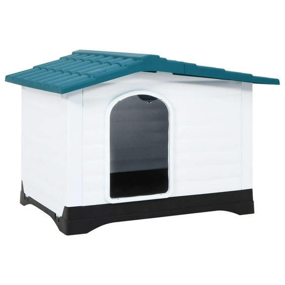 vidaXL Dog House Garden Dog Kennel Small Pet Cage Puppy Shelter Polypropylene