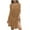 Brown, variant on Taqqpue Womens Summer Dresses Casual Round Neck Sleeveless Sundress Crochet Beach Cover Up Loose Fit Flowy Tank Dress