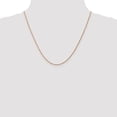 thumbnail image 4 of 14K Rose Gold Rope Chain Necklace 20 inch 1 mm Diamond-cut Man Made with Lobster Clasp, 4 of 4