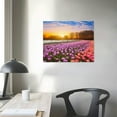 thumbnail image 3 of Nawypu Flower Canvas Prints Wall Art Decor-Tulip Canvas Wall Art for Living Room-Colorful Floral Picture Framed Artwork Landscape Painting for Bedroom Home Wall Decoration-Bathroom Art Wall Decor, 3 of 4