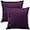 Aubergine, variant on 2 Pack Velvet Throw CoverSofa Pillowcases for Couch Pillows BedRoom