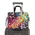 thumbnail image 2 of FORMRS 16" Laptop Bag Carrying Sleeve Case with Handle Travel Shoulder Briefcase, Green Colorful Circles, 2 of 8