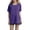 Dark Purple, variant on Women's Fashion Round Neck Plus Size Short Sleeved Solid Color T Shirt Top Tee Shirt Shirt Women Cold Gear Athletic Tops for Women Long Sleeve, Size XXXL