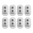 thumbnail image 4 of SPRING 8 Pcs Rouleaux Auto-Adhésifs pour Meubles Roues en Acier Inoxydable 5x 2,8 cm Rotation 360° Accessoires de Quincaillerie Maison Blanc, 4 of 9