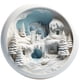 thumbnail image 4 of Round Acrylic Christmas Decorations Reindeer Hanging Sign Festive Wall Decorations, 4 of 6