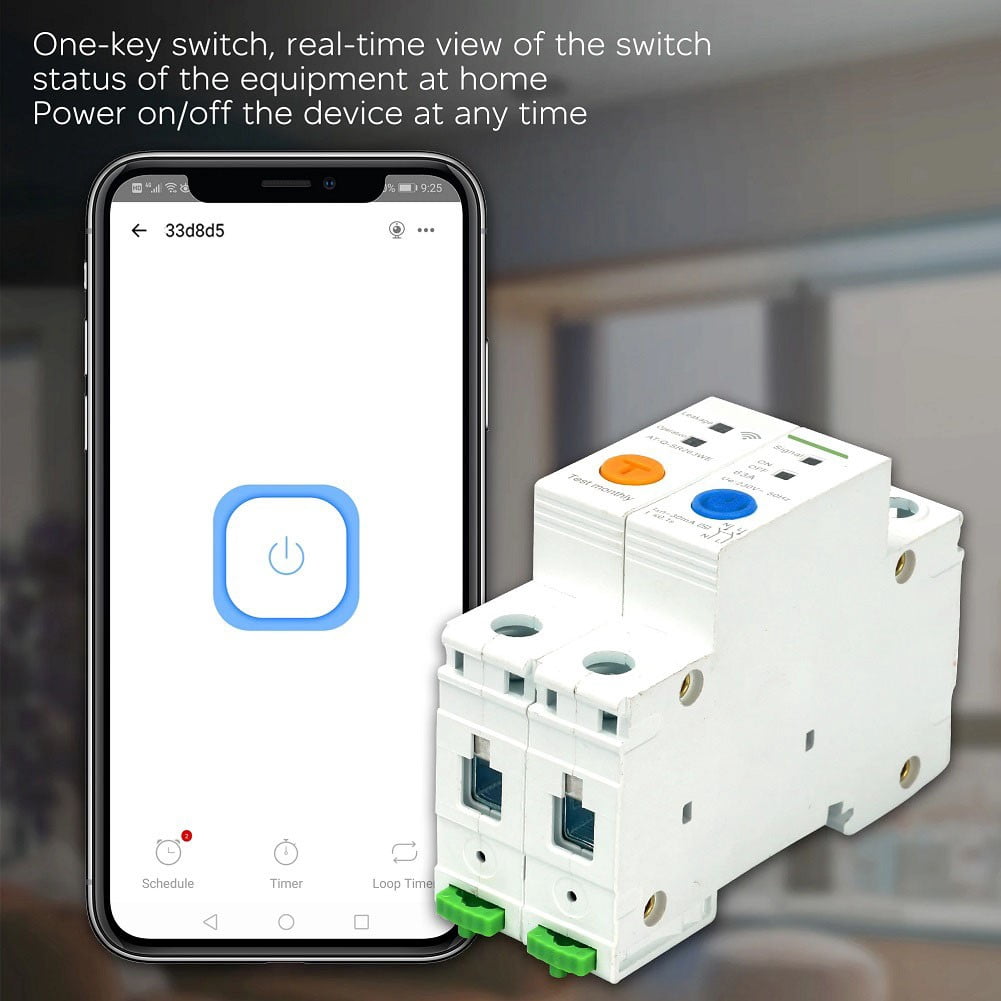 Dreamhall for Ewelink App Wifi Smart Circuit Breaker 2P 63A Din Rail Smart Switch Remote