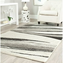 SAFAVIEH Retro Travis Abstract Area Rug, Light Grey/Ivory, 8' x 10'