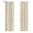 thumbnail image 2 of Achim Constellation Jacquard Circles Grommet Light Filtering Curtain Panel, Linen, 52" x 63", 2 of 5