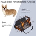 thumbnail image 2 of Halloween Broom Premium Fabric Dog Bag - 17x10x11.8 in - 900D Oxford Cloth, Sherpa Base, Nylon Webbing - Sturdy & Stylish Pet Carrier Bag, 2 of 7