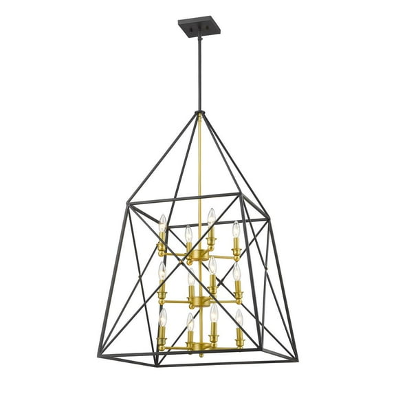 11W 1 Led Outdoor Pier Mount Light With Square Base In Modern Style-29.75 Inches Tall And 9.25 Inches Wide Z-Lite 517Phb-533Pm-Bk-Led