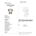thumbnail image 2 of Alno A1150 Knobs 1" Ringed Round Solid Brass Mushroom Cabinet Knob / Drawer Knob -, 2 of 2