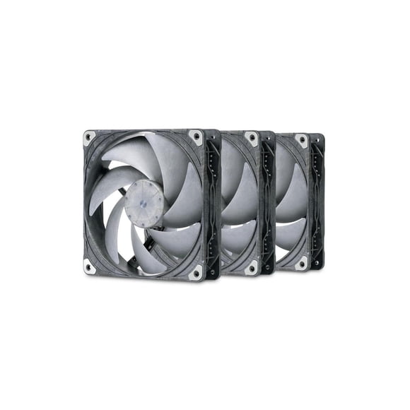Phanteks T30-140 Triple-Pack, 140mm Premium High-Performance PWM Fan, Industrial Grade LCP Frame & Blades, 3-Mode Speed Switch, Unmatched Airflow for PC Cases & Radiators, Black/Grey