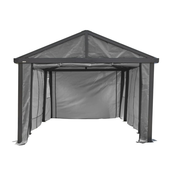 Sojag Samara 20 x 12 x 10 ft Charcoal Enclosure Kit For Carport