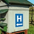 thumbnail image 6 of H Hospital Entrance With Left Arrow Sign Aluminum Metal Tin Sign Wall Decor Vintage Poster Home Bedroom Office Club Bar Wall Decoration Plaque 8x12 Inch, 6 of 6
