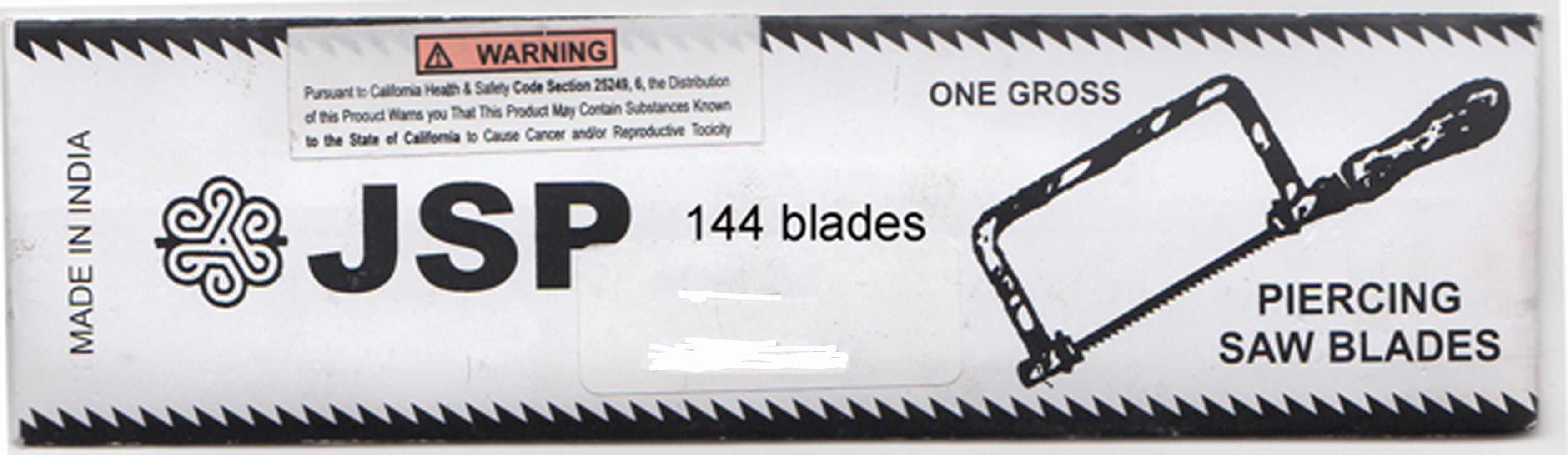 JSP® JEWELERS SAW BLADES 144( 1 Gross) 2/0