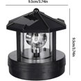 thumbnail image 3 of Led Garden Solar Lighthouse With Rotating Beacon, Waterproof Statue Rotating Lights Outdoor Rustic Solar Lights Solar Powered For Garden Yard Patio La, 3 of 4