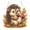 Hedgehog, variant on Kuokaa Fall Diamond Art Hanging Ornament Kit, DIY Autumn Gem Painting Suncatcher with Sparkling Plastic Gems, Printed Pattern and Hanging Cord, Window and Wall Decor (Hedgehog)