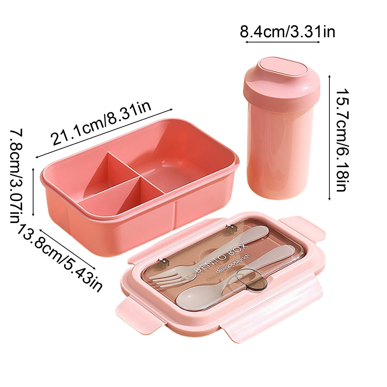 Umami Bento Lunch Box Nestable 900 ml All-in-One, Bento Box Adult, Meal Prep Container for Men : Buy Online at Best Price in KSA - Souq is now