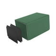 thumbnail image 1 of Caja de baraja de cartas coleccionables duradera para más de 100 cartas, estuche de juego para cartas de colección verde, 1 of 8