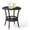 Dark Brown, variant on Outdoor Wicker Side Table, Patio Side Tables for Outside Tempered Glass Top Wicker Table with Storage End Table for Balcony Porch Deck (Dark Brown)