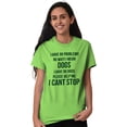 thumbnail image 3 of Have 99 Problems Mean Dogs Pet Lover Women's Graphic T Shirt Tees Brisco Brands S, 3 of 6