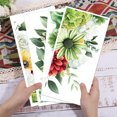 thumbnail image 3 of 1set 4pcs 4 styles Flower and Angel PVC Waterproof Decorative Stickers Self Adhesive Decals for Furniture Decoration Flower 300x150mm 1pc/style, 3 of 7