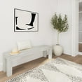 thumbnail image 4 of Plank+Beam 60" Modern Wood Dining Bench, Solid Wood Bench for Dining Table, 4 of 9