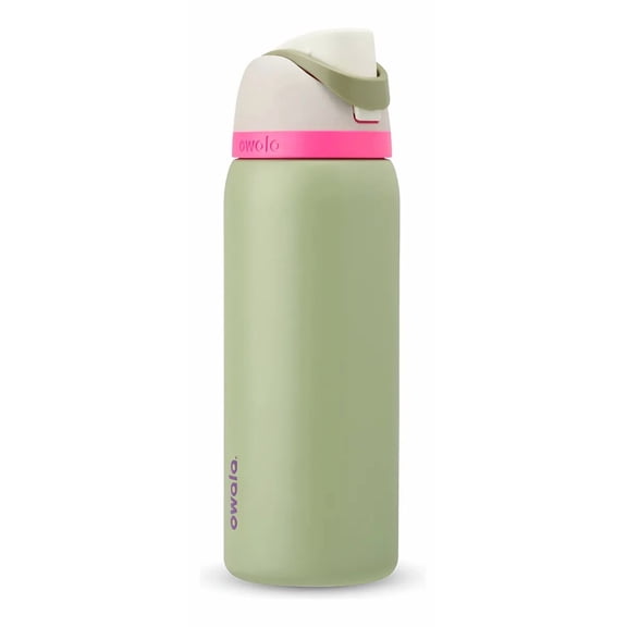 Owala FreeSip: Botella de acero inoxidable aislada con popote, 24 oz (700ml)