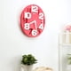 thumbnail image 5 of Reloj de pared dinámico analógico creativo 3D, decoración artística para sala de estar, hogar y oficina. rojo, 5 of 9