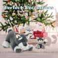 thumbnail image 6 of Tezituor 4Pcs Schnauzer Dog Stuffed Animal 19.6" Mom Schnauzer Dog Plush with 3 Puppies Plush Toy, 6 of 7