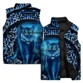 thumbnail image 3 of Ropa informal y versátil para hombre Chaleco de trabajo con estampado de tigre personalizado Chaleco estampado moderno Chalecos para hombre sin mangas, 3 of 4