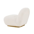 thumbnail image 6 of Modern Edina Boucle Accent Chair in White, 6 of 7