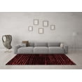 thumbnail image 3 of Ahgly Company Machine Washable Indoor Rectangle Abstract Red Modern Area Rugs, 2' x 5', 3 of 4