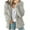 Gray, variant on Lovskoo 2024 Women's 2023 Trendy Fleece Winter Coat Long Sleeve Hooded Zip Up Faux Shearling Shaggy Warm Loose Shacket Jacket Outerwear Gray
