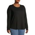 thumbnail image 4 of Terra & Sky Long Sleeve Pullover Relaxed Fit T-Shirt (Women's Plus) 1 Pack, 4 of 6