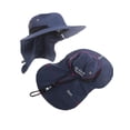 thumbnail image 2 of Wsevypo Mens UPF 50+ Sun Protection Cap Wide Brim Fishing Hat with Neck Flap, 2 of 2