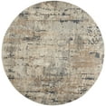 thumbnail image 2 of Nourison Concerto Abstract Beige Grey 10' x Round Area Rug (10 Round), 2 of 8