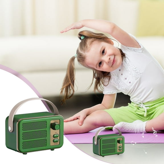 Latrodar Creative Design Of Retro Wireless Bluetooth Best of Both Worlds luetooth/TF/AUX/USB) Green 5x3.2 Inch Home Tools