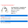 thumbnail image 2 of Turn Signal Switch - Compatible with 1984 - 1993 Chevy S10 Blazer 1985 1986 1987 1988 1989 1990 1991 1992, 2 of 2