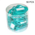 thumbnail image 1 of Getsm 50pcs Key ID Tag Baggage Luggage Name Label Card with Split Ring Keyring huangjie unisex, 1 of 2