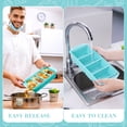 thumbnail image 3 of Lumikrypt 2Pcs Silicone Freezer Tray with Lids, 1-Cup & 2-Cup Large Food Freezer Containers, Freezer Ice Cube,Ideal for Freezing Soups, Sauces, and Microwave-Safe Single-Serving Meals, 3 of 7